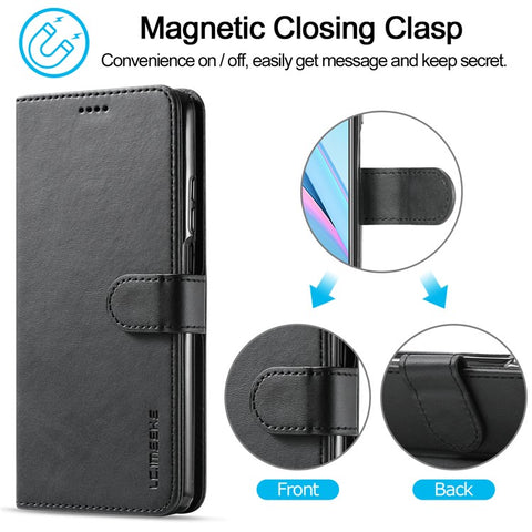 LC.IMEEKE Leather Wallet Case for Xiaomi Mi 10T Lite 5G / Redmi Note 9 Pro 5G / Mi 10i 5G Stand Shell