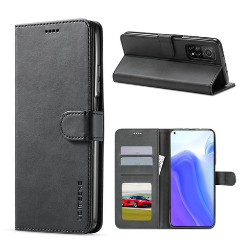 LC.IMEEKE Wallet Leather Protector for Xiaomi Mi 10T 5G/10T Pro 5G/Redmi K30S Stand Shell