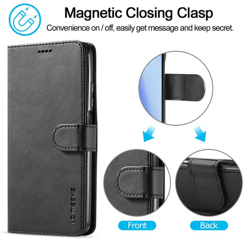 LC.IMEEKE Wallet Leather Protector for Xiaomi Mi 10T 5G/10T Pro 5G/Redmi K30S Stand Shell