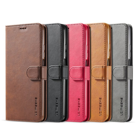 LC.IMEEKE Wallet Leather Protector for Xiaomi Mi 10T 5G/10T Pro 5G/Redmi K30S Stand Shell