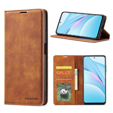 FORWENW Fantasy Series Silky Touch PU Leather Wallet Shell for Xiaomi Mi 10T Lite 5G/Redmi Note 9 Pro 5G/Mi 10i 5G