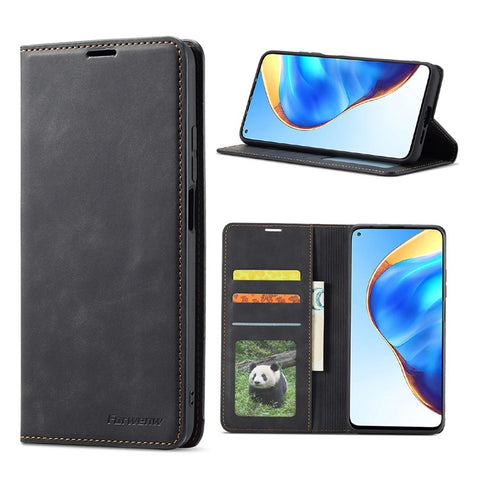 FORWENW for Xiaomi Mi 10T 5G/Mi 10T Pro 5G/Redmi K30S Fantasy Series Wallet Stand Design Skin-Touch Leather Case
