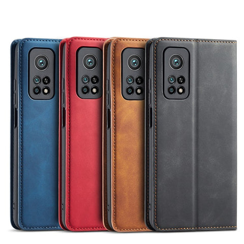 FORWENW for Xiaomi Mi 10T 5G/Mi 10T Pro 5G/Redmi K30S Fantasy Series Wallet Stand Design Skin-Touch Leather Case