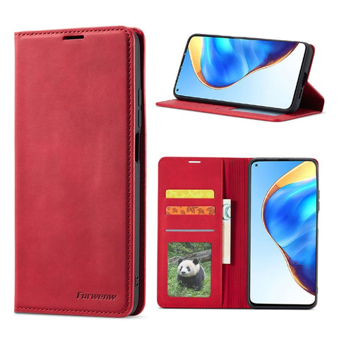 FORWENW for Xiaomi Mi 10T 5G/Mi 10T Pro 5G/Redmi K30S Fantasy Series Wallet Stand Design Skin-Touch Leather Case