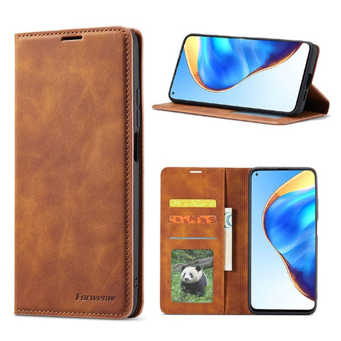 FORWENW for Xiaomi Mi 10T 5G/Mi 10T Pro 5G/Redmi K30S Fantasy Series Wallet Stand Design Skin-Touch Leather Case