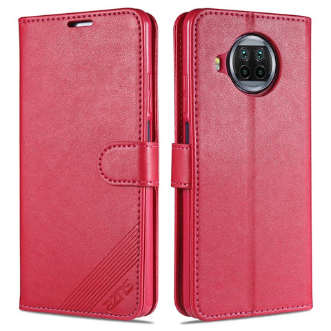 AZNS Wallet Stand Leather Case Shell for Xiaomi Redmi Note 9 Pro 5G/10T Lite 5G