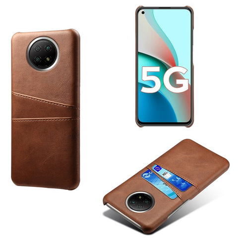 KSQ PU Leather+Plastic Case with 2 Card Slots for Xiaomi Redmi Note 9T 5G / Note 9 5G
