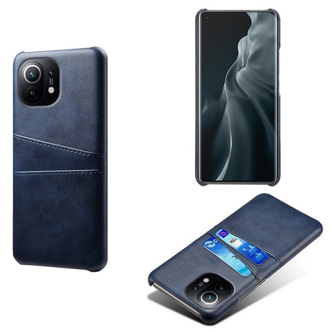 KSQ PU Leather+Plastic Case with 2 Card Slots for Xiaomi Mi 11