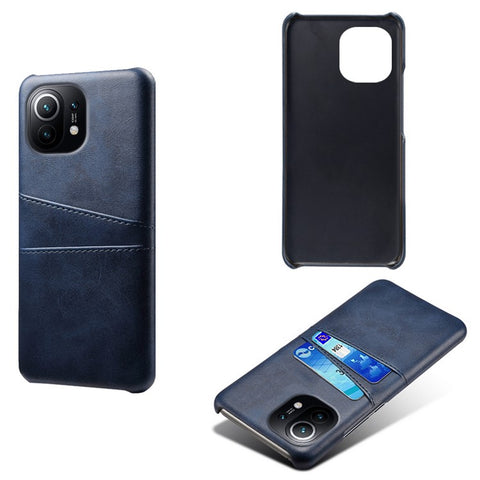 KSQ PU Leather+Plastic Case with 2 Card Slots for Xiaomi Mi 11