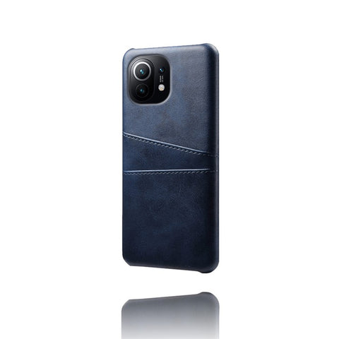 KSQ PU Leather+Plastic Case with 2 Card Slots for Xiaomi Mi 11
