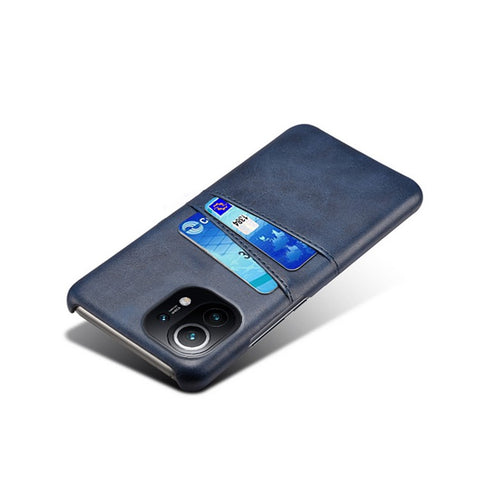 KSQ PU Leather+Plastic Case with 2 Card Slots for Xiaomi Mi 11