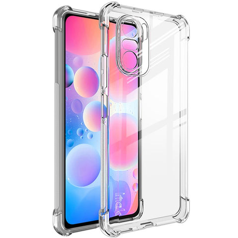 IMAK Full Protection Cushioned Four Corner TPU Soft Case [with Screen Protector] for Xiaomi Redmi K40/K40 Pro/K40 Pro+/Mi 11i/Poco F3