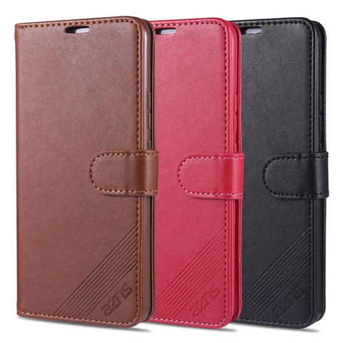 AZNS Wallet Stand Leather Protective Case for Xiaomi Mi 11