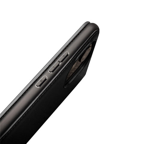 QIALINO Folio Flip Genuine Leather Case for Xiaomi Mi 11, Foldable Stand Wallet Phone Cover