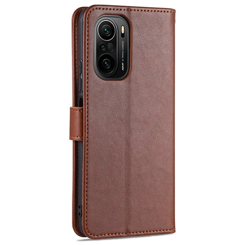 AZNS Wallet Stand Leather Protective Case for Xiaomi Redmi K40/K40 Pro / Xiaomi Poco F3