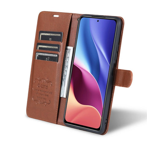 AZNS Wallet Stand Leather Protective Case for Xiaomi Redmi K40/K40 Pro / Xiaomi Poco F3