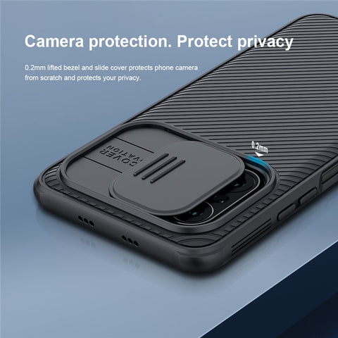 NILLKIN CamShield Case for Xiaomi Poco F3 / Redmi K40 / K40 Pro / K40 Pro+ Slide Camera Cover PC Hard Phone Case Cover