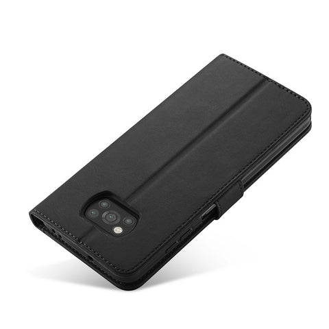 LC.IMEEKE Wallet Stand Leather Shell Phone Cover Case for Xiaomi Poco X3 NFC / Xiaomi Poco X3