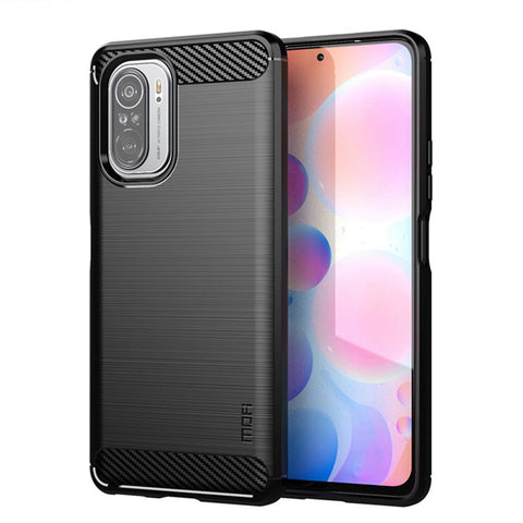 MOFI Carbon Fiber Brushed TPU Cover for Xiaomi Redmi K40 / K40 Pro / K40 Pro+ / Poco F3 / Mi 11i