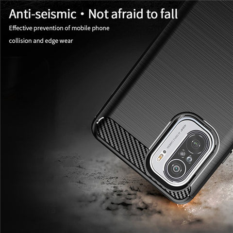 MOFI Carbon Fiber Brushed TPU Cover for Xiaomi Redmi K40 / K40 Pro / K40 Pro+ / Poco F3 / Mi 11i