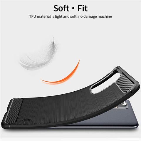 MOFI Carbon Fiber Brushed TPU Cover for Xiaomi Redmi Note 10 Pro Max / Redmi Note 10 Pro