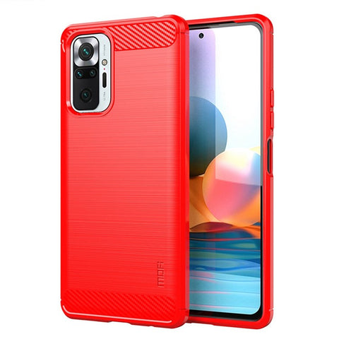 MOFI Carbon Fiber Brushed TPU Cover for Xiaomi Redmi Note 10 Pro Max / Redmi Note 10 Pro