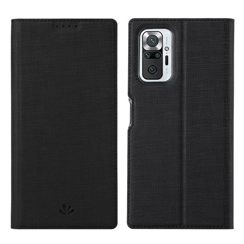 VILI DMX Series Full Coverage Well-Protected Leather Stand Case with Card Holder for Xiaomi Redmi Note 10 Pro 4G (India)/(Global)/Note 10 Pro Max