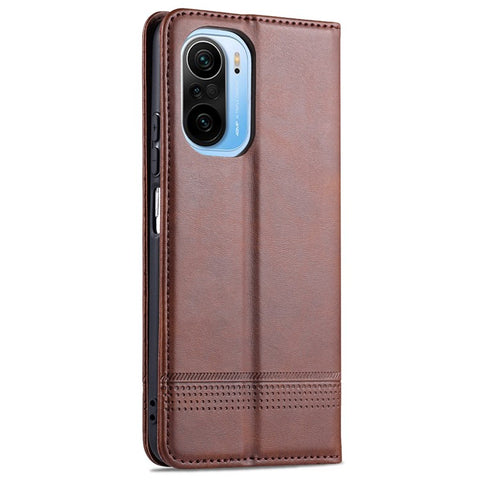 AZNS Auto-absorbed Magnet Well-Protected Full Protection Leather Stand Mobile Shell Case for Xiaomi Redmi K40/K40 Pro/K40 Pro+/Mi 11i/Poco F3