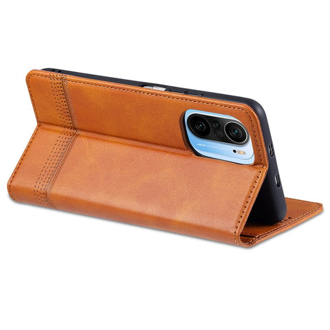AZNS Auto-absorbed Magnet Well-Protected Full Protection Leather Stand Mobile Shell Case for Xiaomi Redmi K40/K40 Pro/K40 Pro+/Mi 11i/Poco F3