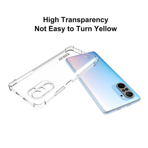 ENKAY HAT PRINCE ENK-PC103 4 Corners Thicken Airbag Anti-slip Flexible Transparent TPU Cover Case for Xiaomi Redmi K40/K40 Pro/K40 Pro+/Mi 11i/Poco F3