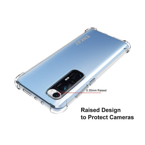 ENKAY HAT PRINCE ENK-PC112 4 Corners Thicken Airbag Flexible Transparent TPU Cover Case with Anti-slip Strip for Xiaomi Mi 10S
