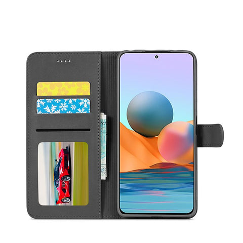 LC.IMEEKE Wallet Stand Leather Phone Casing Shell for Xiaomi Redmi Note 10 Pro/Note 10 Pro Max