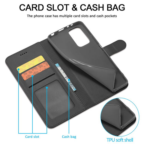 LC.IMEEKE Wallet Stand Leather Phone Casing Shell for Xiaomi Redmi Note 10 Pro/Note 10 Pro Max