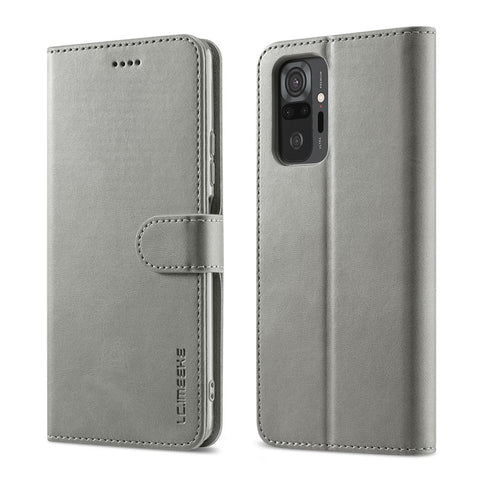 LC.IMEEKE Wallet Stand Leather Phone Casing Shell for Xiaomi Redmi Note 10 Pro/Note 10 Pro Max