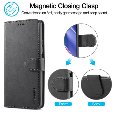 LC.IMEEKE Wallet Stand Leather Mobile Phone Case for Xiaomi Redmi K40/K40 Pro/Poco F3