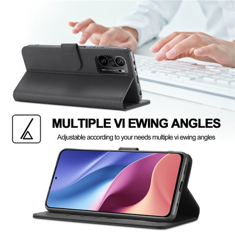 LC.IMEEKE Wallet Stand Leather Mobile Phone Case for Xiaomi Redmi K40/K40 Pro/Poco F3