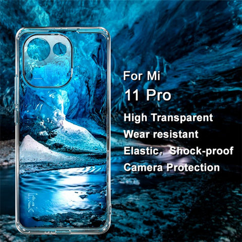 IMAK UX-5 Series TPU Soft Transparent Phone Back Case Cover for Xiaomi Mi 11 Pro