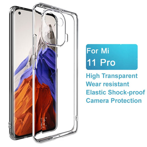 IMAK UX-5 Series TPU Soft Transparent Phone Back Case Cover for Xiaomi Mi 11 Pro