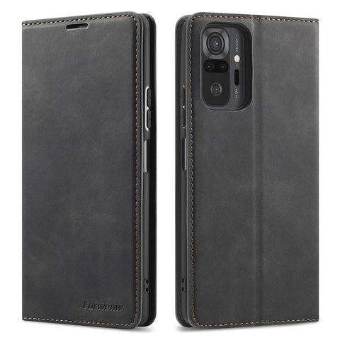 FORWENW Fantasy Series Silky Touch Leather Wallet Case for Xiaomi Redmi Note 10 Pro / Redmi Note 10 Pro Max