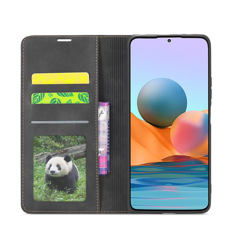 FORWENW Fantasy Series Silky Touch Leather Wallet Case for Xiaomi Redmi Note 10 Pro / Redmi Note 10 Pro Max
