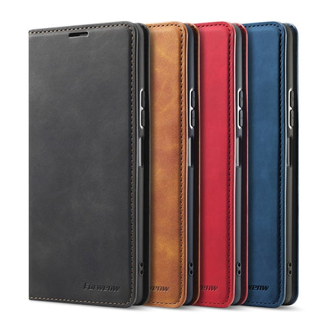 FORWENW Fantasy Series Silky Touch Leather Wallet Case for Xiaomi Redmi Note 10 Pro / Redmi Note 10 Pro Max
