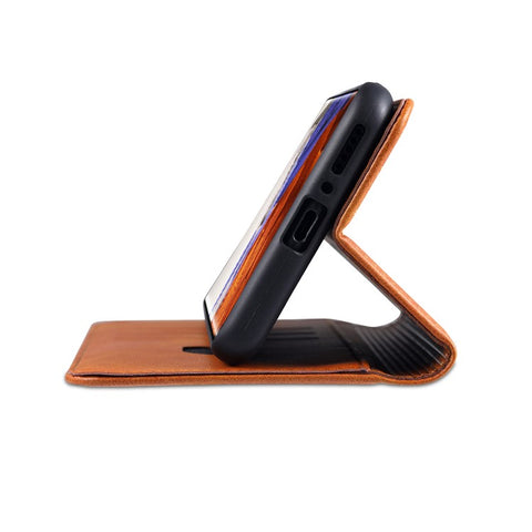 AZNS Auto-absorbed Magnetic Leather Case Stand Wallet Phone Shell for Xiaomi Mi 11 Pro