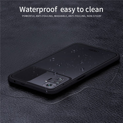 MOFI XINDUN Series Slide Lens Design Hybrid Protective Cover Shock-Absorbed Phone Case for Xiaomi Redmi Note 10 Pro