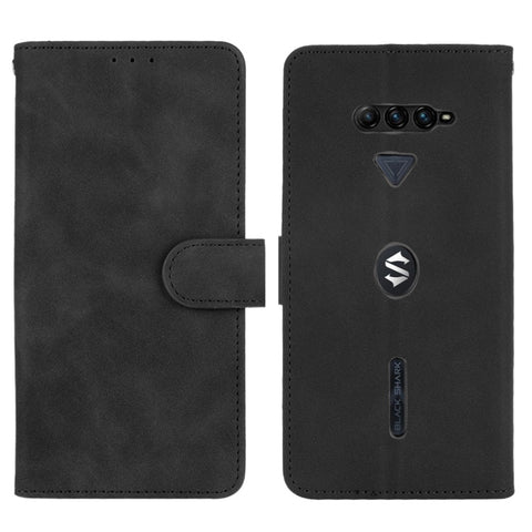 Skin-touch PU Leather Wallet Phone Cover with Supporting Stand for Xiaomi Black Shark 4/Black Shark 4 Pro