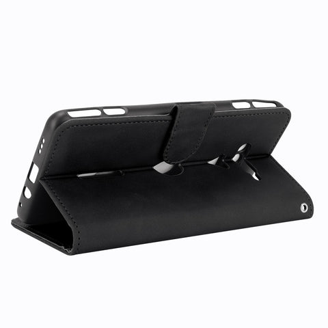 Skin-touch PU Leather Wallet Phone Cover with Supporting Stand for Xiaomi Black Shark 4/Black Shark 4 Pro