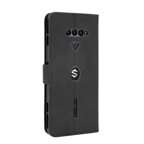 Skin-touch PU Leather Wallet Phone Cover with Supporting Stand for Xiaomi Black Shark 4/Black Shark 4 Pro