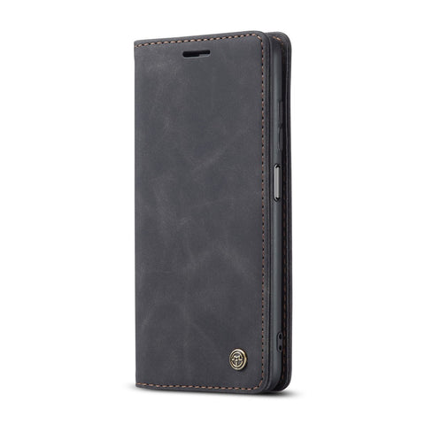 CASEME 013 Series Simple Design Automatic Suction Leather Wallet Stand Case for Xiaomi Redmi Note 10 4G / Note 10S / Poco M5s 4G