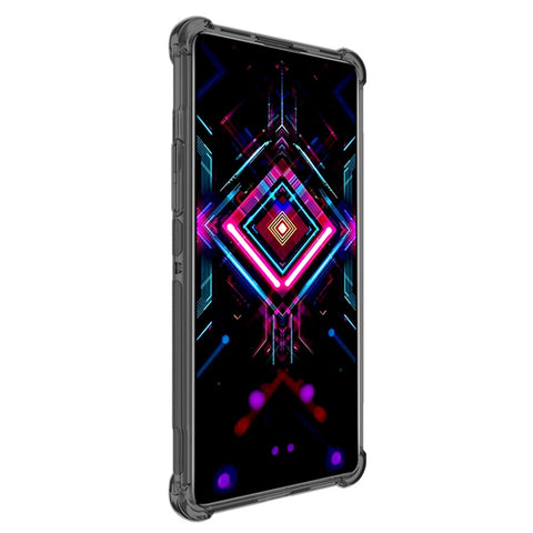 IMAK Full-Coverage Shock-Proof Sheer Flexible TPU Case with High Transparency Screen Protector for Xiaomi Redmi K40 Gaming