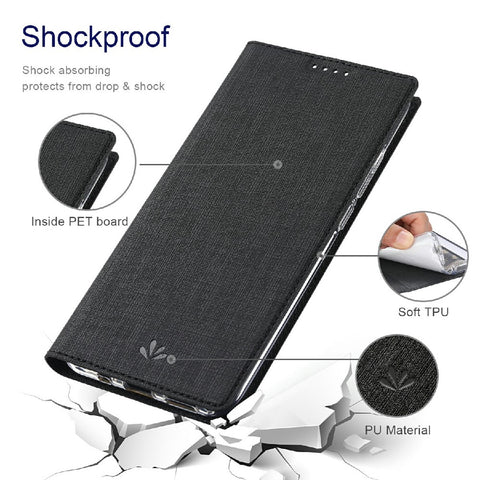 VILI DMX Series Card Holder Leather Protector Cover with Stand for Xiaomi Mi 11 Ultra