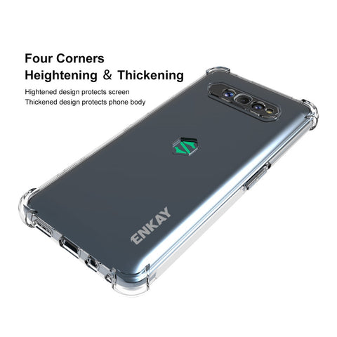 ENKAY HAT PRINCE Scratch-proof Anti-Slip Design TPU Mobile Phone Protector Case Cover for Xiaomi Black Shark 4